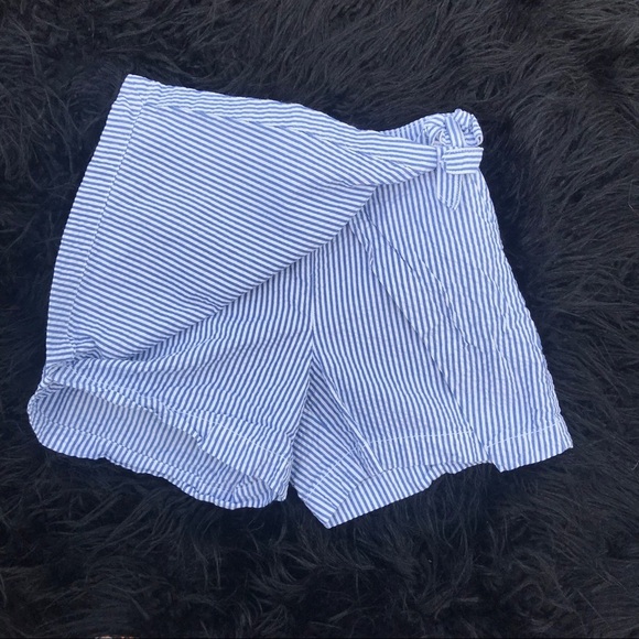 Vineyard Vines Striped Seersucker Skort Girls 12 fishermancore - Picture 2 of 4